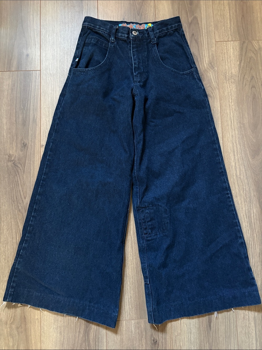 High-Rise Wide Leg Jeans in Deep Indigo